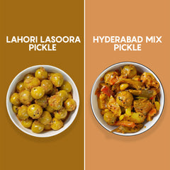Desi Flavours Bundle | Lahori Lasoora Pickle & Hyderabad Mix Pickle