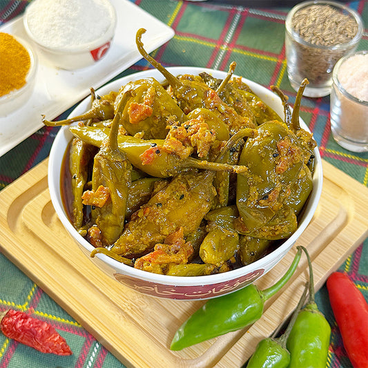 Green Chilli Pickle ہری مرچ کا اچار