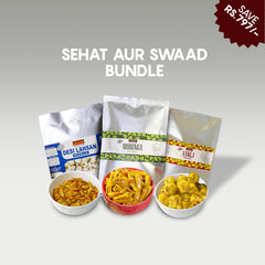 Sehat aur Swaad Bundle | Moringa Pickle,Desi Lahsan pickle & Aamla Pickle