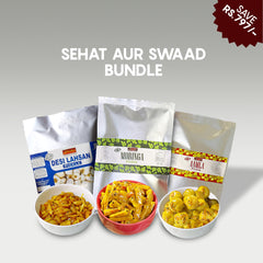 Sehat aur Swaad Bundle | Moringa Pickle,Desi Lahsan pickle & Amla Pickle