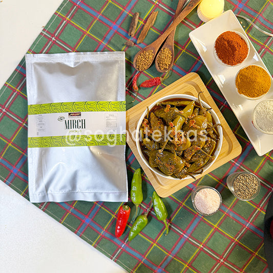 Green Chilli Pickle (Hari Mirch Achar)