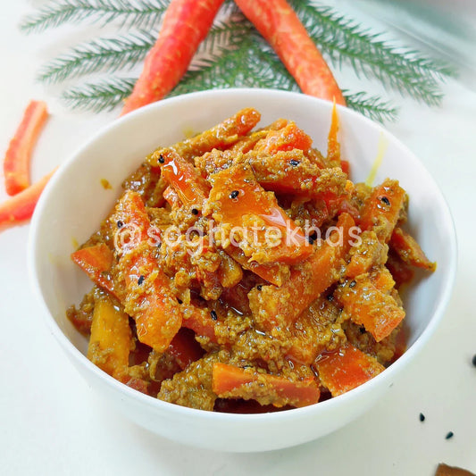 Red Carrot Pickle (Laal Gajar Achar)