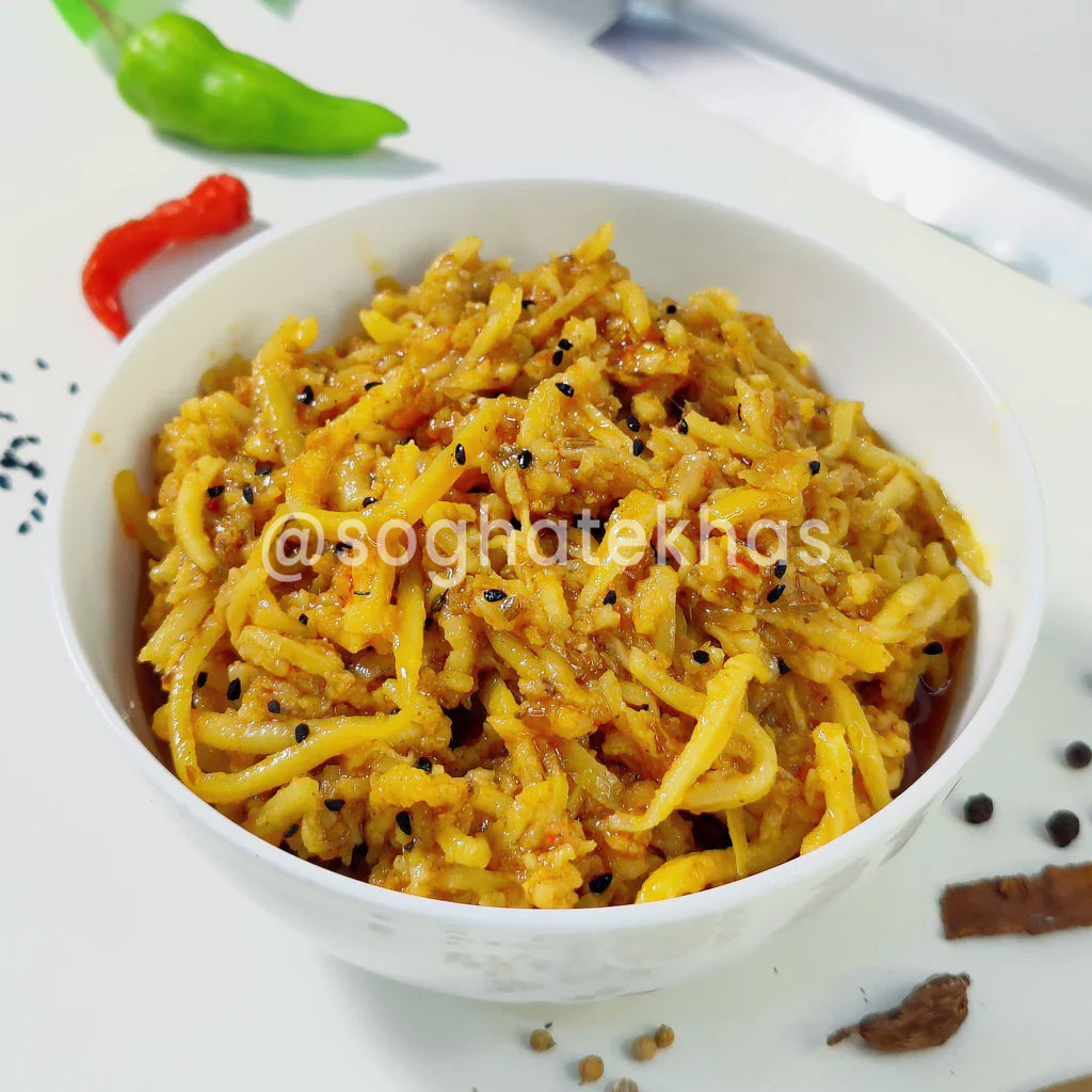 Crushed Mango Pickle (Kuchla Aam ka Achar)