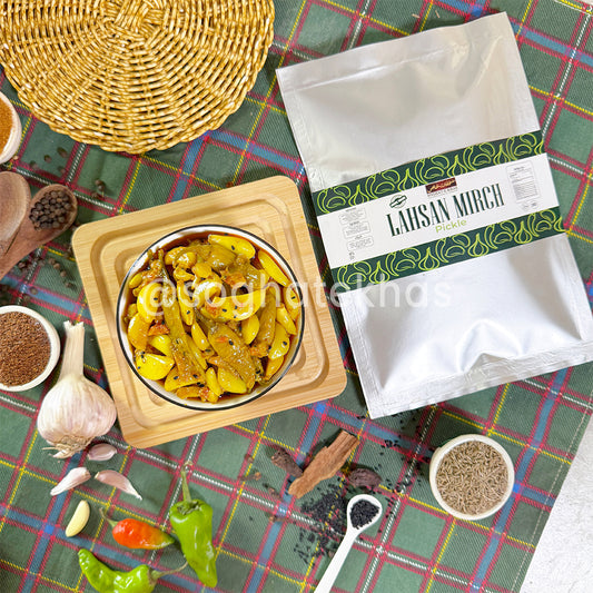 Lahsan Mirch Pickle (Lahsan Mirch Achar)