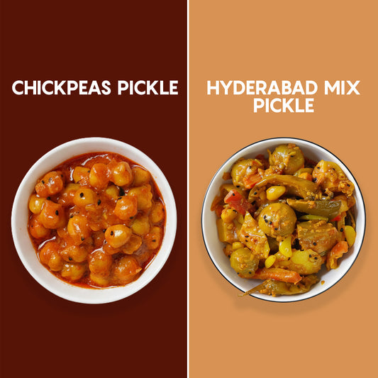 Perfect Pickle Bundle | Hyderabad Mix Pickle & Chickpeas Pickle