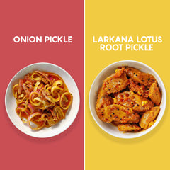 Desi Duo Delight | Larkana Lotus Root Pickle & Onion Pickle