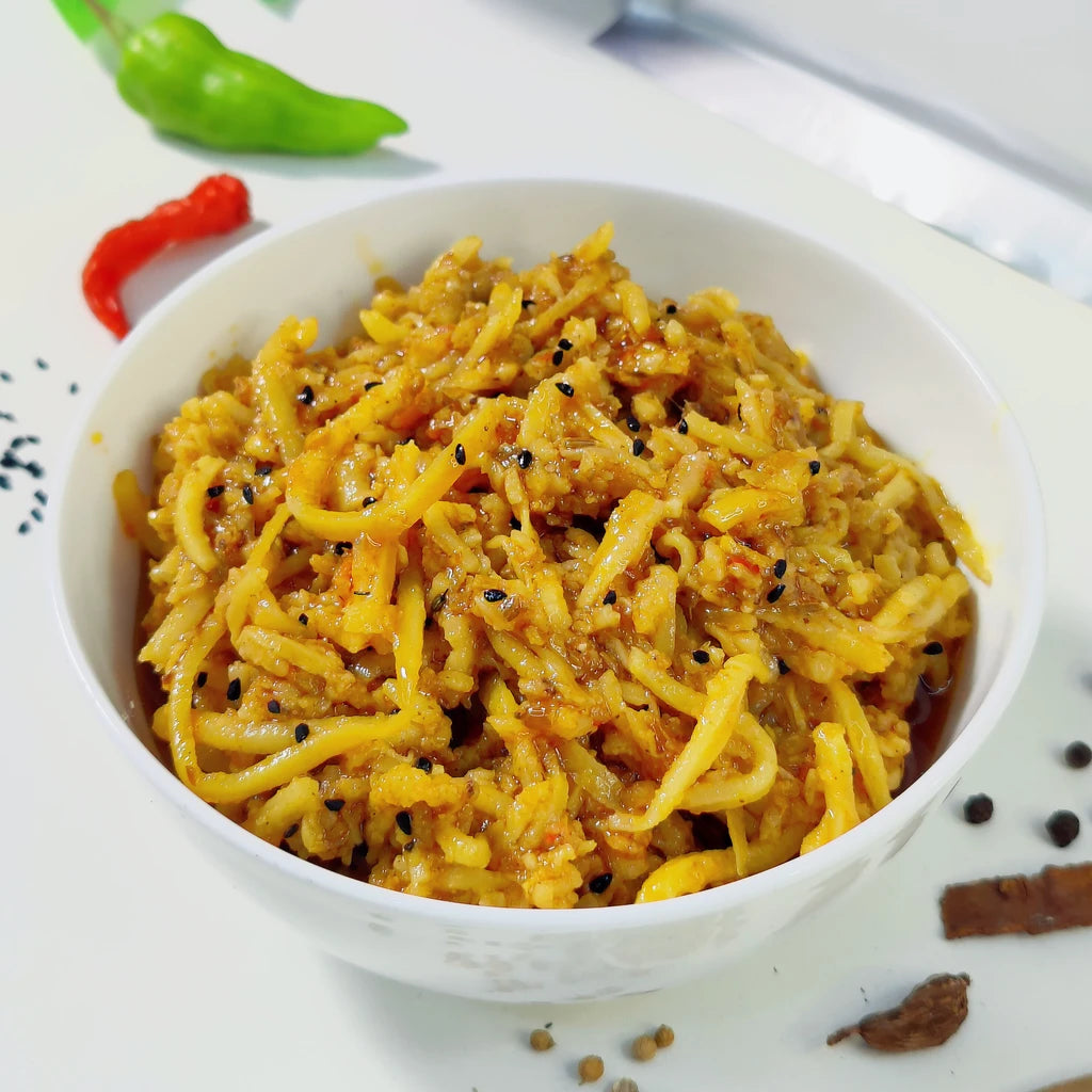 Crushed Mango Pickle (Kuchla Aam ka Achar)