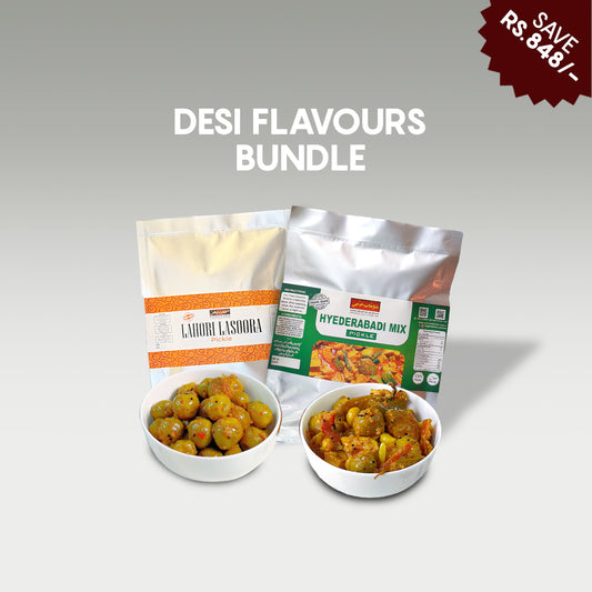 Desi Flavours Bundle  | Lahori Lasoora Pickle & Hyderabad Mix Pickle