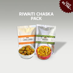 Riwaiti Chaska Pack | Lahori Lasoora Pickle & Moringa Pickle