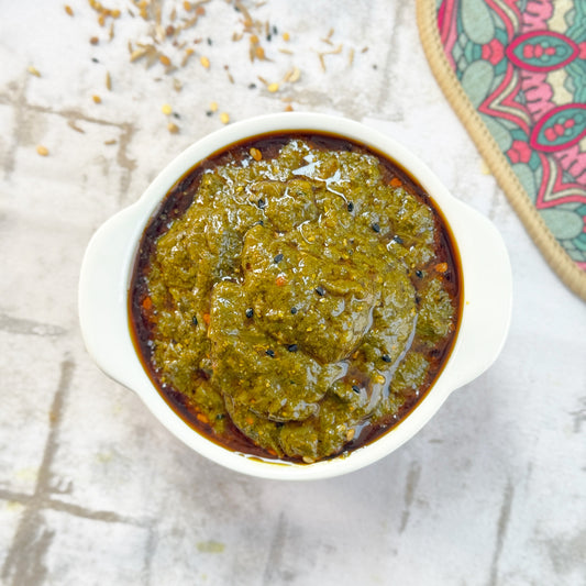 Sarson Da Saag Pickle (Sarson Da Saag Achar)