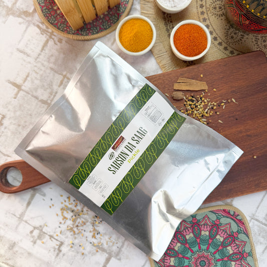 Sarson Da Saag Pickle (Sarson Da Saag Achar)
